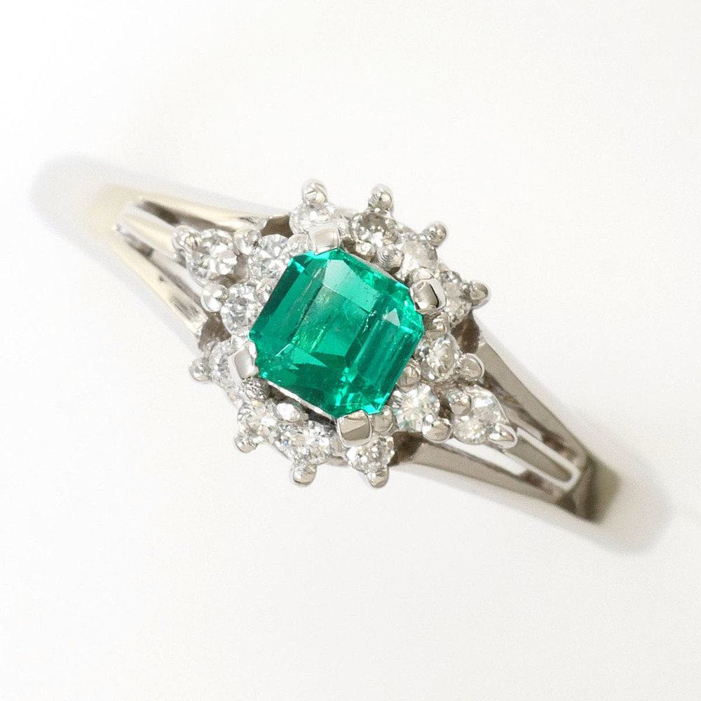 VINTAGE Silver Diamond Ring